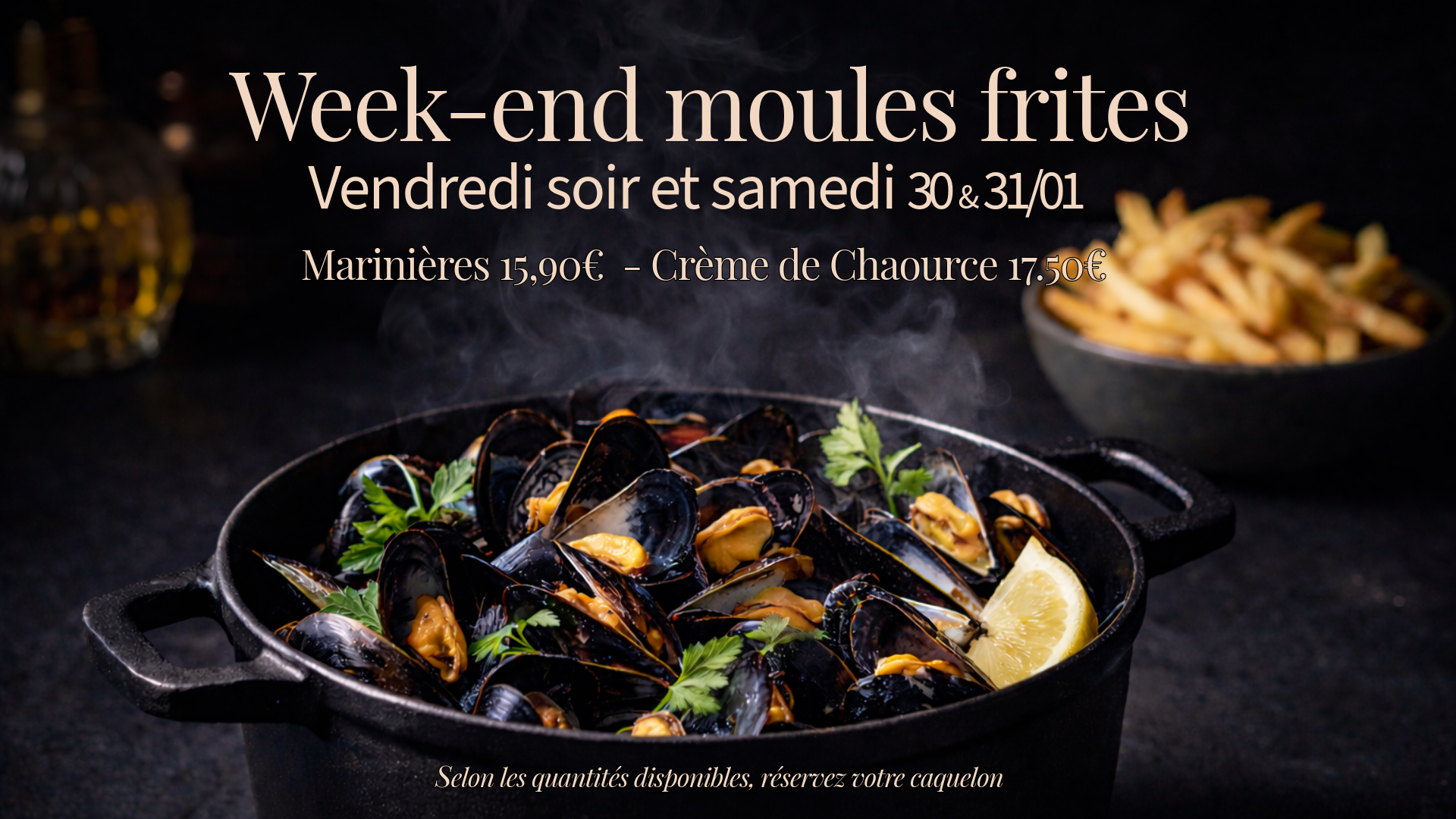 Week-end Moules frites
